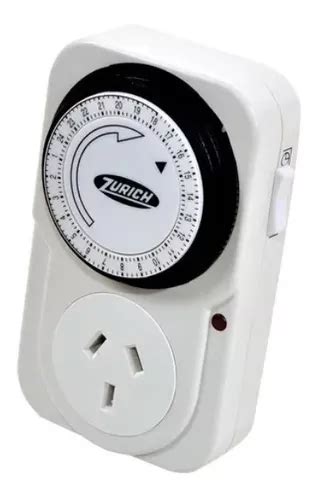 Timer Mecanico Analogico Programable Enchufable Zurich