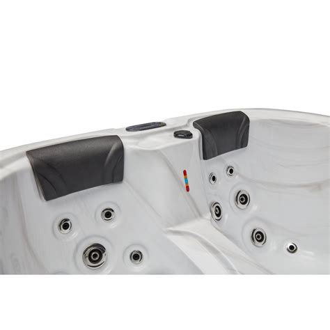Luxury Spas Person Jet Acrylic Rectangular Standard Hot Tub With Ozonator In Gray