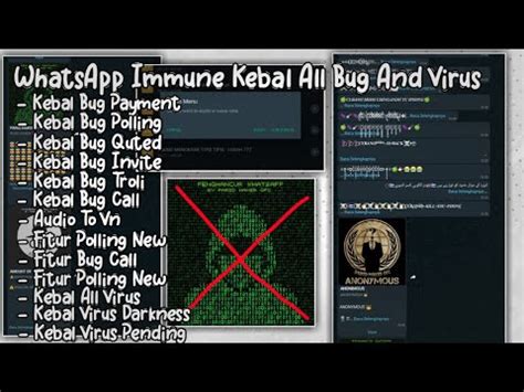 WHATSAPP IMMUNE KEBAL SEMUA BUG NEW DAN VIRUS UNCLONE TERBARU