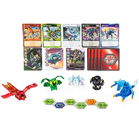 Bakugan Geogan Brawler 5 Pack Exclusive Hyenix And Insectra Geogan And