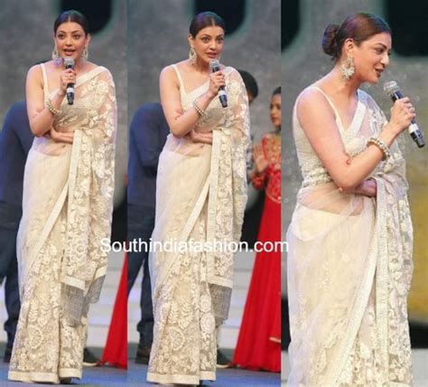 Kajal Aggarwal In Sabyasachi Saree At Khaidi No Pre Release Event