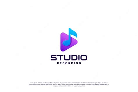 Premium Vector Music Logo Design Studio Recording Audio Sound Icon