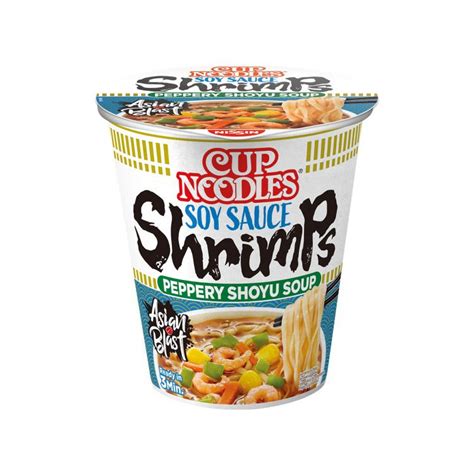 Nissin Cup Noodles Soy Sauce Peppery Shoyu Shrimp Flavor Nendo Addicts