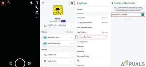 how to make public profile on snap