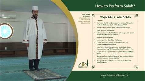 How To Perform The Three Rakat Salat Al Witr How To Pray Salah Step