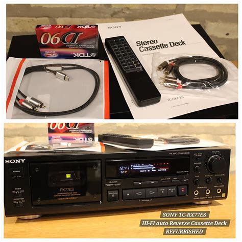 Sony Tc Rx77es Audiophile Cassette Deck Wremot Refurbished Reverb