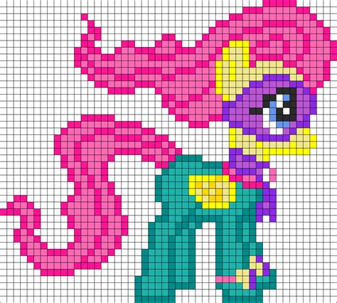 Mlp Fluttershy As Saddle Ranger Perler Bead Pattern Pony Bead Patterns