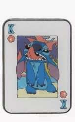 93132 Stitch As A King Hot Topic Lilo Stitch Card Blind Box Loungefly Disney Pin