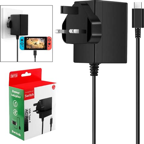 Fast Charger For Nintendo Switch Ac Power Adapter Type C Cable