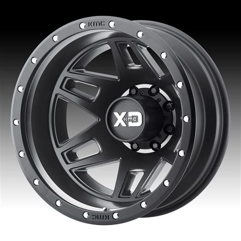 XD Series XD130 Machete Dually Satin Black Custom Wheels Rims XD130