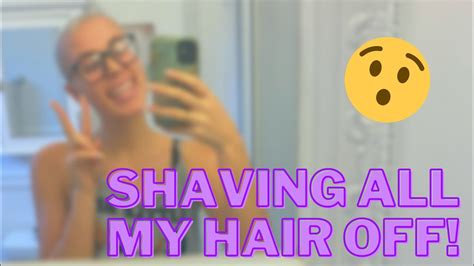 Shaving All My Hair Off Short Clips My Dad Shaves It For Me 💕 Jasmin Dorelle Youtube