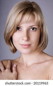 Portrait Nude Girl Green Eyes On Stock Photo Shutterstock