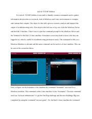 Lab Tcp Ip Utilities Ch Docx Lab Tcp Ip Utilities For Lab