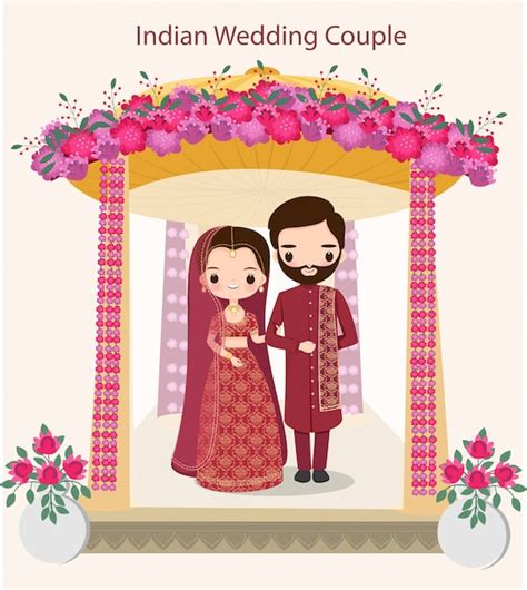 Indian Marriage Mandap Clipart