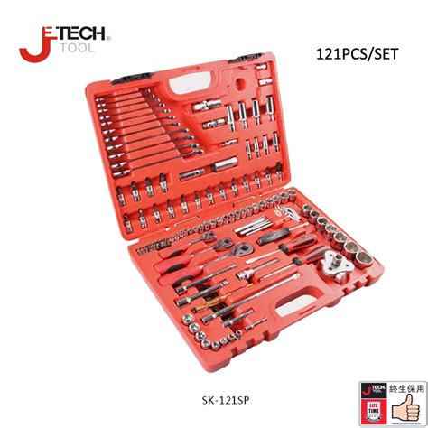 Jetech lifetime guarantee 121pcs professional auto repair tool set 1/2 ...