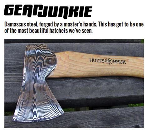 Hults Bruk Custom Damascus Steel Axes | Hults Bruk