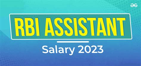 RBI Assistant Salary 2023 Revised Pay Scale In Hand Salary And Benefits