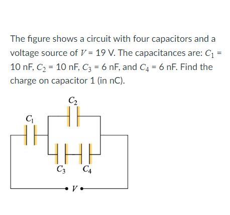 Solved The Figure Shows A Circuit With Four Capacitors And A Chegg