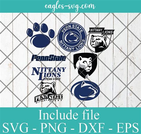 Penn State Nittany Lions Svg Bundle School Mascot Svg Sports Spirit Svg Team Logos Clipart