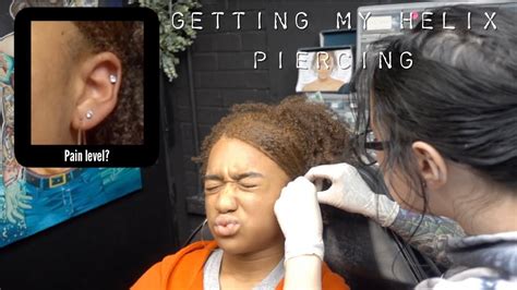 GETTING MY HELIX PIERCING | Cartilage Piercing | Low pain tolerance ...