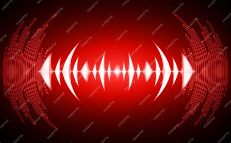 Звуковые волны, колеблющиеся темный свет, музыка, радио, эквалайзер ...