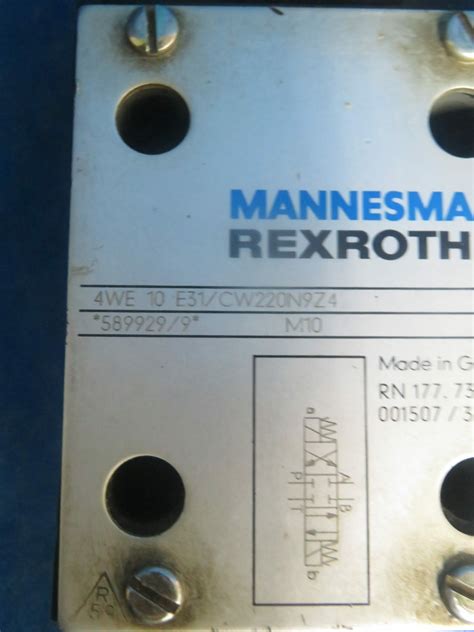 Mannesmann Rexroth We E Cw N Z Solenoid Valve Year Warranty