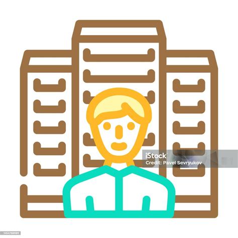 Corporate Esg Color Icon Vector Illustration Stock Illustration ...