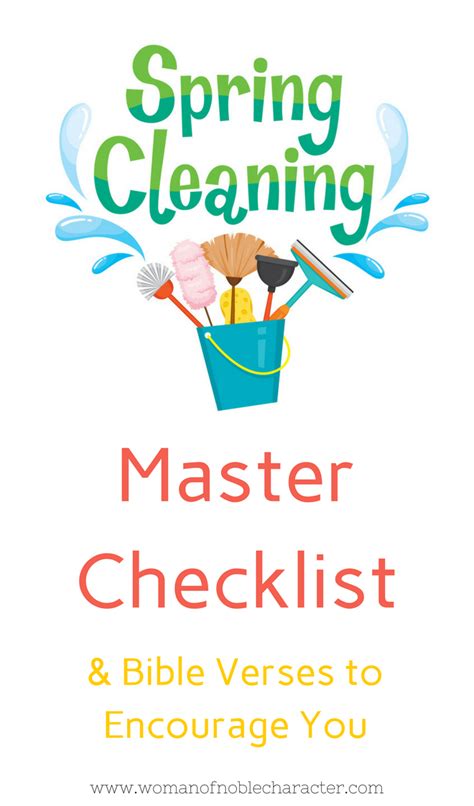 Spring Cleaning Master Checklist Plus Bible Verses To Encourage You