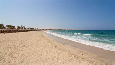 Abu Dabbab Bay Sandy Beach Marsa Alam Stock Image Image Of Blue