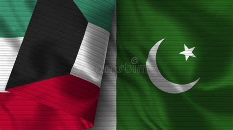 Pakistan Kuwait Flag Stock Illustrations Pakistan Kuwait Flag