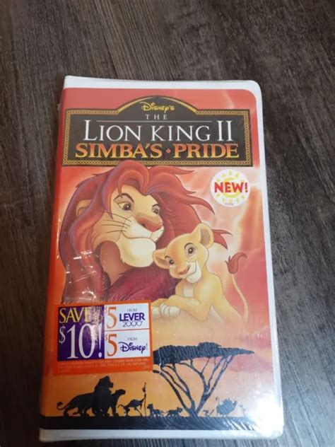 THE LION KING II Simba S Pride VHS 1998 Video Tape Disney New Sealed