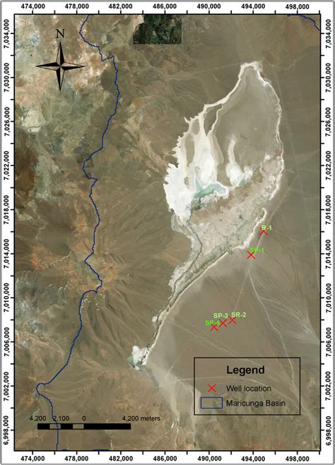 Location Of The Wells In The Study Area Coordinate System Wgs84 Utm