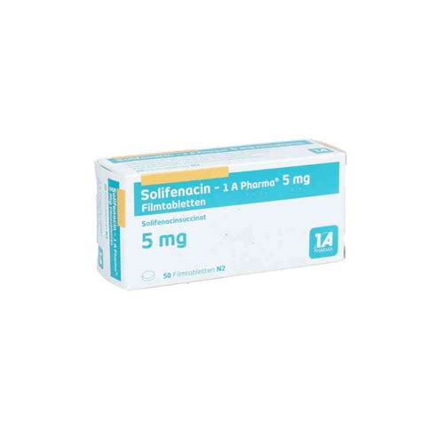 Solifenacin 1a Pharma 5 Mg Filmtabletten 50 Stk