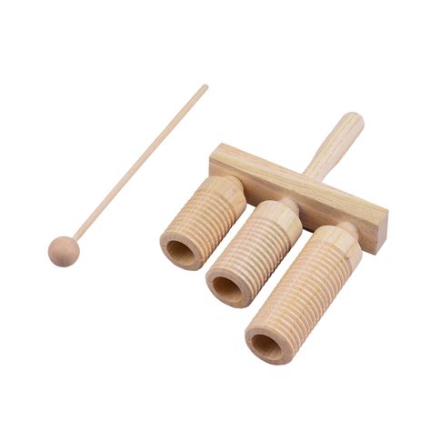 Percussion Wood Block 3 Tone Wooden Percussion Mus Vicedeal