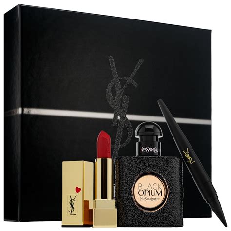 Yves Saint Laurent Black Opium Gift Set Makeup BeautyAlmanac