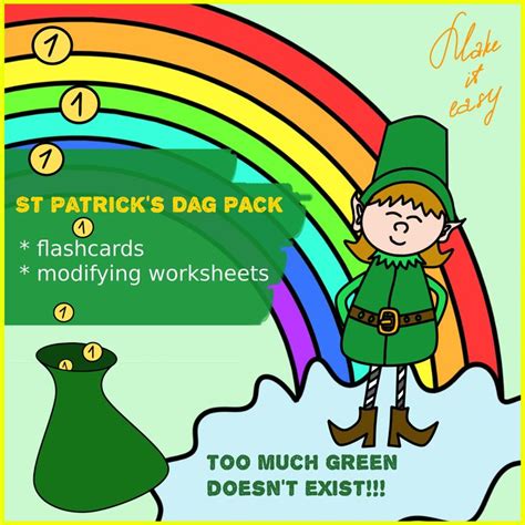 The St Patrick S Day Pack Includes Four Matching Worksheets