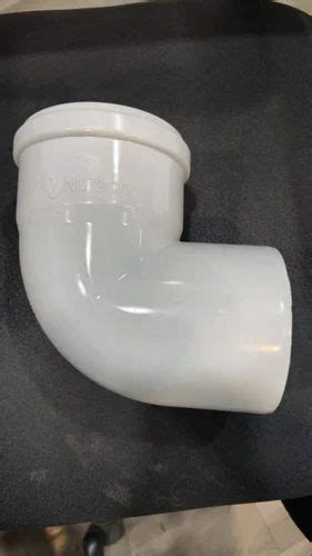 Nutech PVC SWR RING FIT Elbow 110 Mm At Rs 96 Piece PVC Elbow In