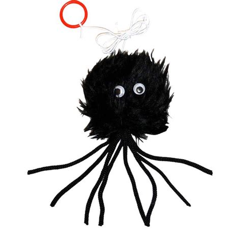 Classic Black Furry Spider Cat Toy | Pertemba Online | TheMarket New ...