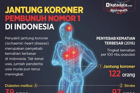 Jantung Koroner Pembunuh Nomor Satu Di Indonesia Infografik Katadata