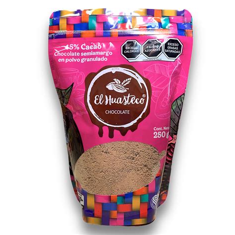 Chocolate Semiamargo 45 Cacao 250 Gr Chocolate El Huasteco Tienda