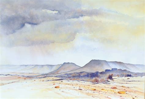 Watercolor Desert Landscape at PaintingValley.com | Explore collection ...