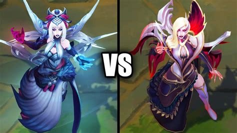 Snow Moon Morgana Vs Coven Morgana Skins Comparison League Of Legends