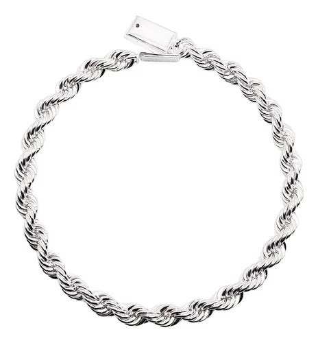 Pulsera Torzal De Plata Hombre Meses Sin Inter S