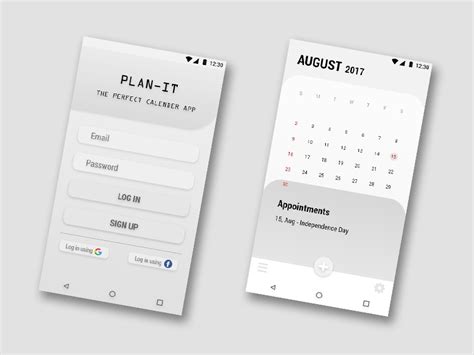 Calendar App By Rahul Mv On Dribbble