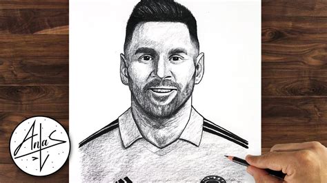 How To Draw Messi Miami Jersey Sketch Tutorial Step By Step Youtube