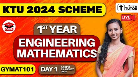 KTU BTECH FIRST YEAR SEMESTER 1 2 2024 SCHEME ENGINEERING MATHEMATICS