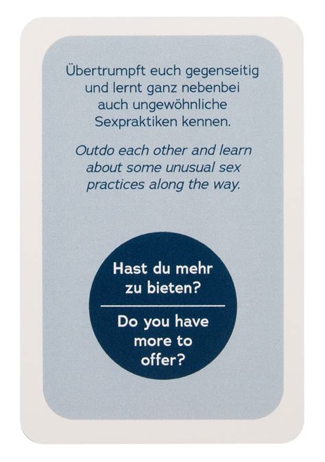 Kartenspiel Gimme More Mit Sex Praktiken Online Kaufen Bei Orion De