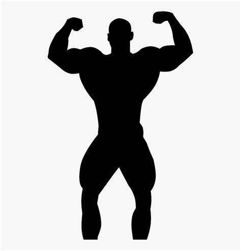 Bodybuilder Silhouette Png Clipart Png Download Body Builder