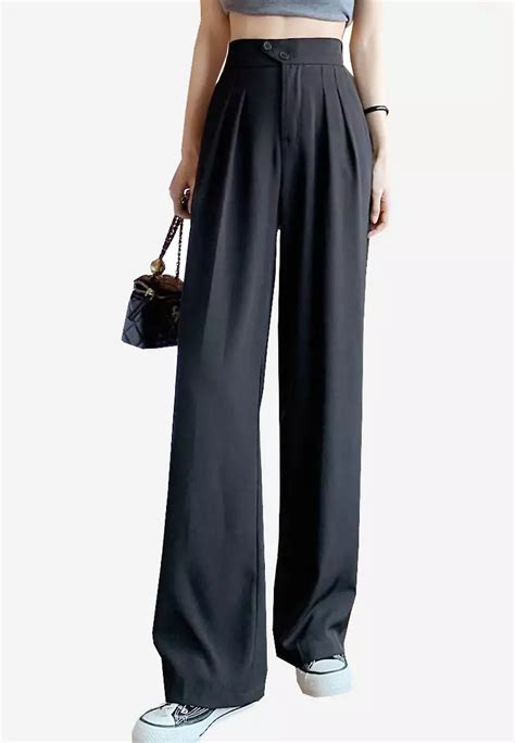 Buy Twenty Eight Shoes Vansa Thin High Waist Wide Leg Suit Pants Vcw