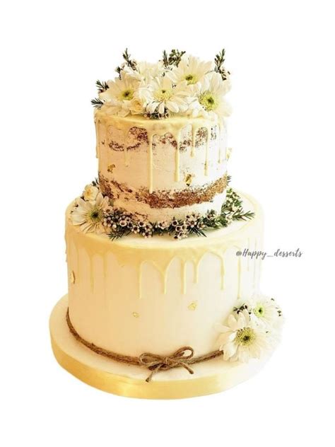 Naked Cake Con Flores Naturales Happy Dessert